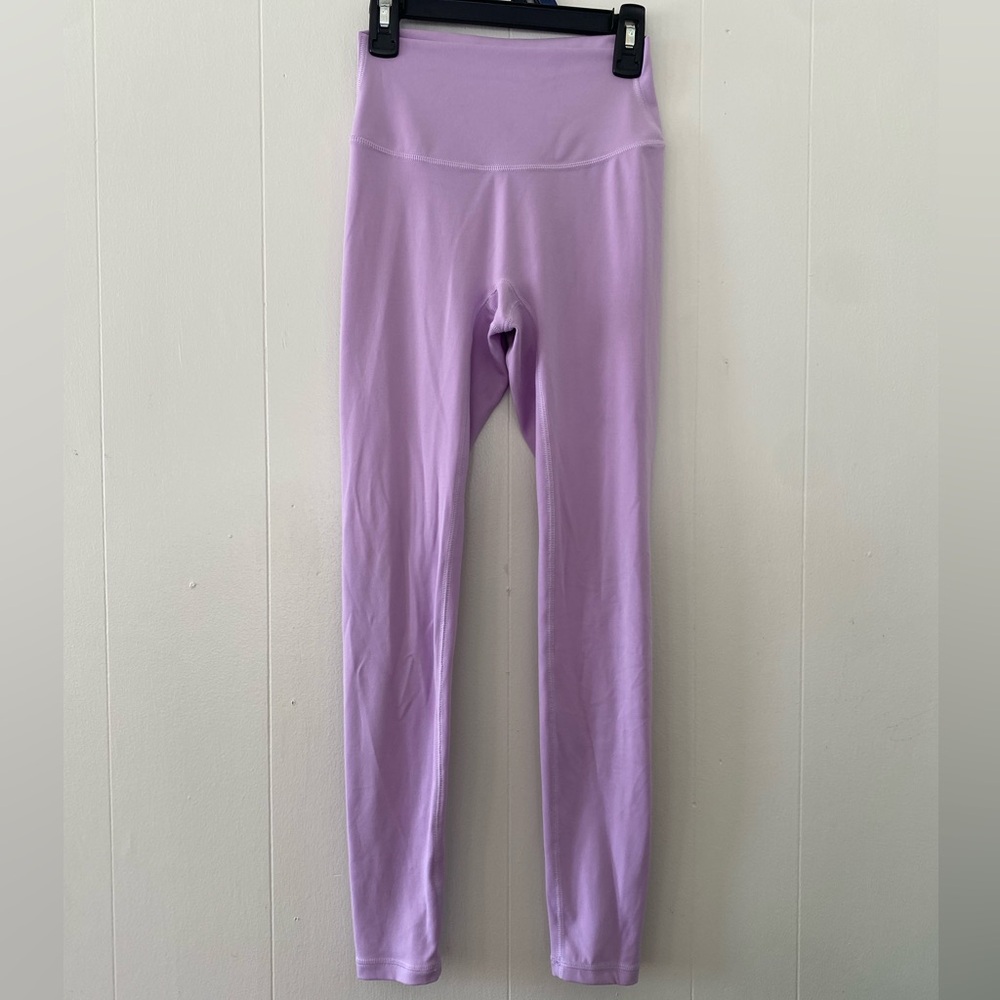 High-Rise Lavender Leggings - Women's Stretch Pant